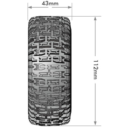 Image of SC-Pioneer 1/10 Short Course Tires, Soft, 12, 14 & 17mm