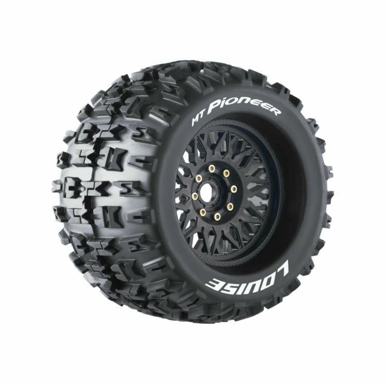 Image of Louise MT-Pioneer 1/8th Mounted Monster Truck Tires 0 & 1/2 Offset LOULT3218X