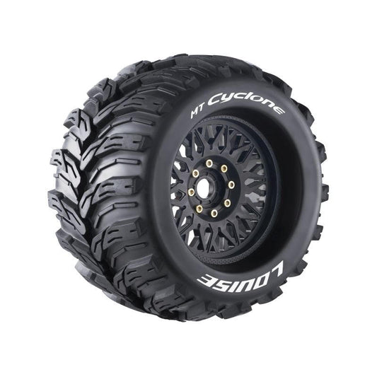 Image of MT-Cyclone Sport 1/8 Monster Truck Tires, 0 & 1/2 Offset,