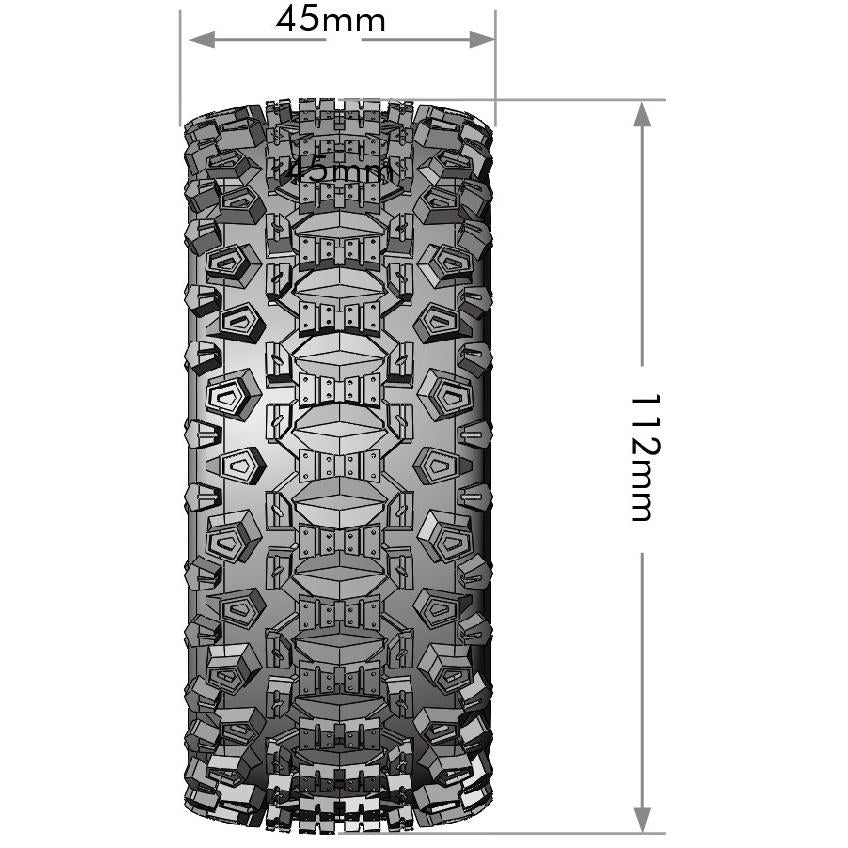 Image of SC-Uphill 1/10 Short Course Tires, Soft, 12, 14 & 17mm