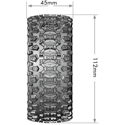 Image of SC-Uphill 1/10 Short Course Tires, Soft, 12, 14 & 17mm
