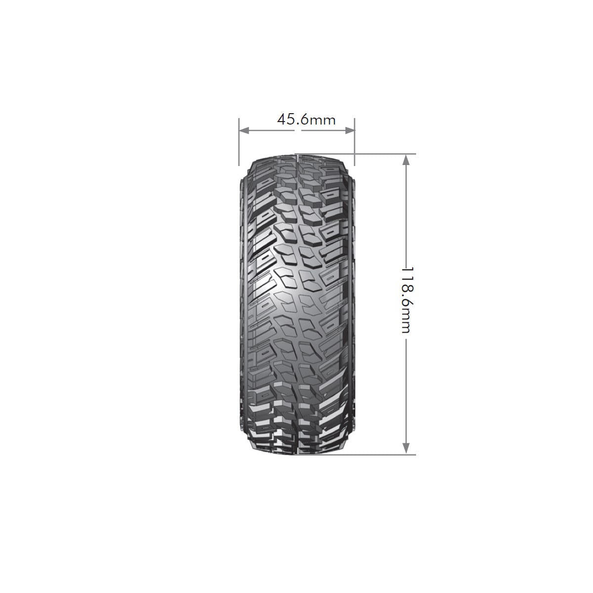 Image of CR-Griffin 1/10 1.9 Crawler Tires, Super Soft, Front/Rear