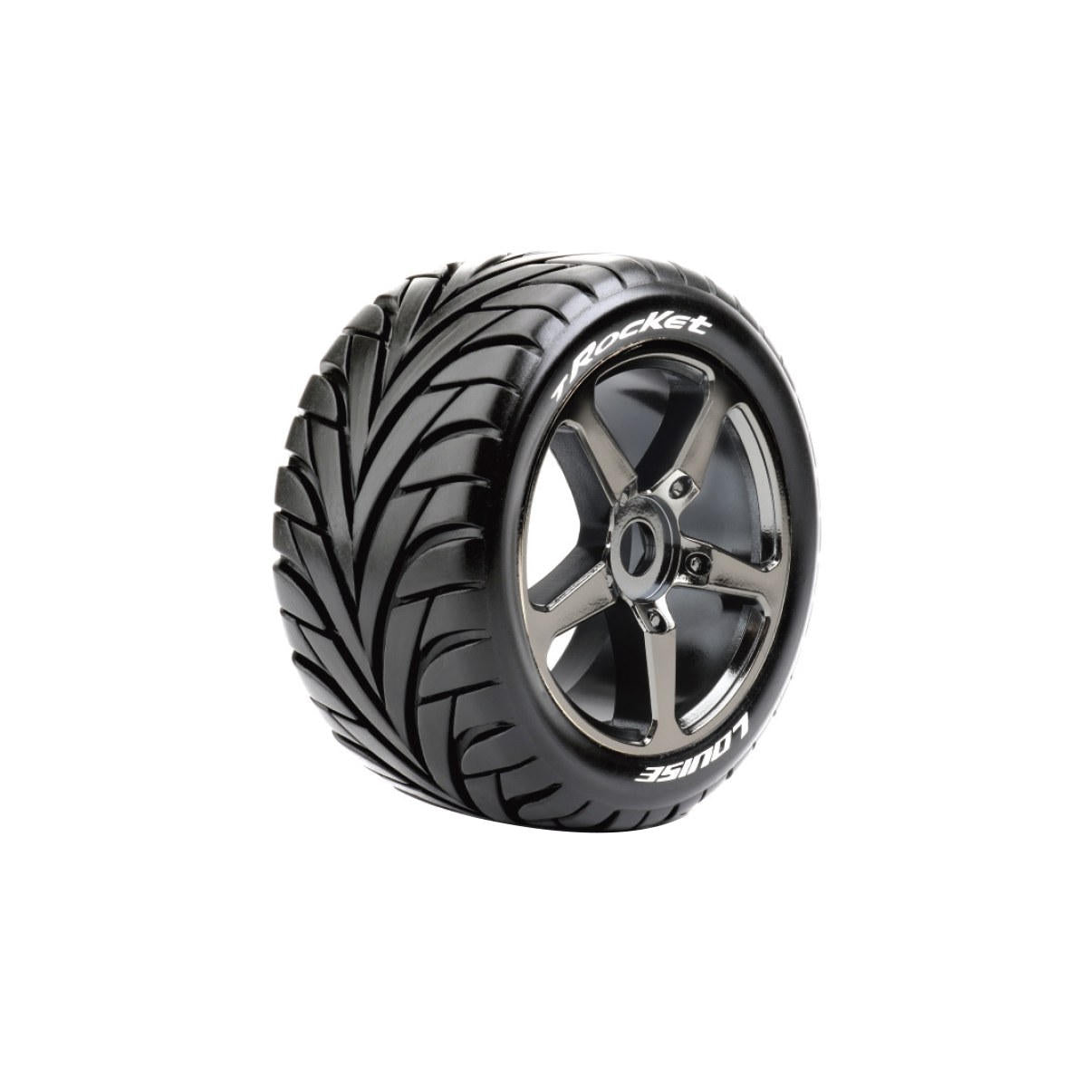 Image of T-Rocket 1/8 Off-Road Truggy Tires, 0 Offset, 17mm on