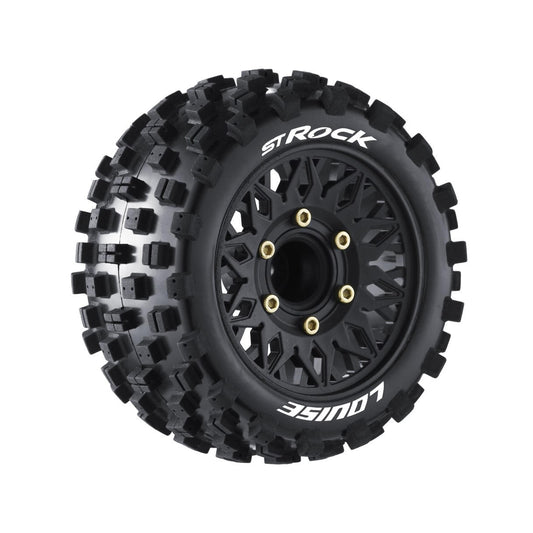 Image of ST-Rock 1/10 Stadium Truck Tires, Soft, 0 & 1/2' Offset H