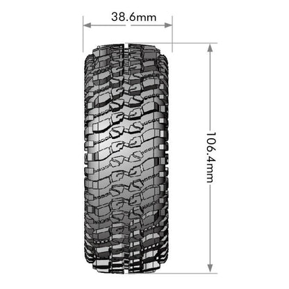 Image of CR-Champ 1/10 1.9 Crawler Class 1 Tires, Super Soft,