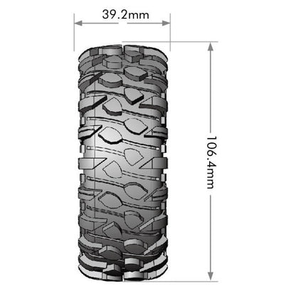 Image of CR-Rowdy 1/10 1.9 Crawler Class 1 Tires, Super Soft,