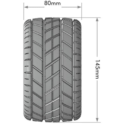 Image of MT-Rocket Speed 1/8 Monster Truck Tires, 0 & 1/2 Offset,