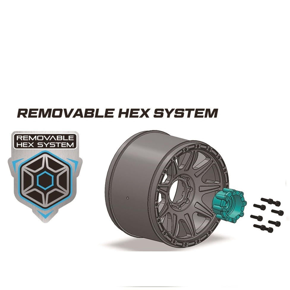 Image of MT-Rocket Speed 1/8 Monster Truck Tires, 0 & 1/2 Offset,