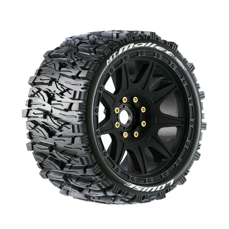 Image of Louise MT-Mallet Speed 1/8th Scale Mounted Monster Truck Tires 0 & 1/2 Offset