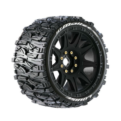 Image of Louise MT-Mallet Speed 1/8th Scale Mounted Monster Truck Tires 0 & 1/2 Offset
