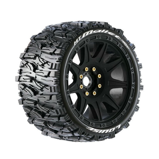 Image of Louise MT-Mallet Speed 1/8th Scale Mounted Monster Truck Tires 0 & 1/2 Offset