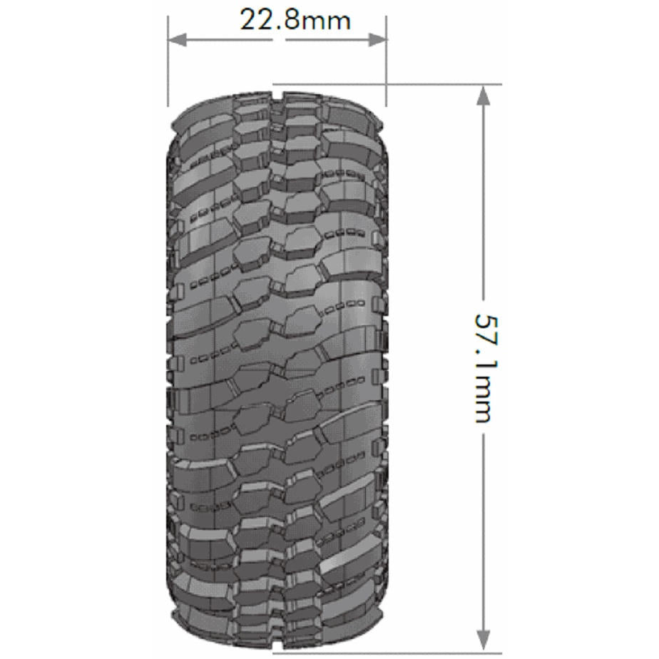 Image of CR-Champ 1/18, 1/24 1.0 Crawler Tires, Super Soft,