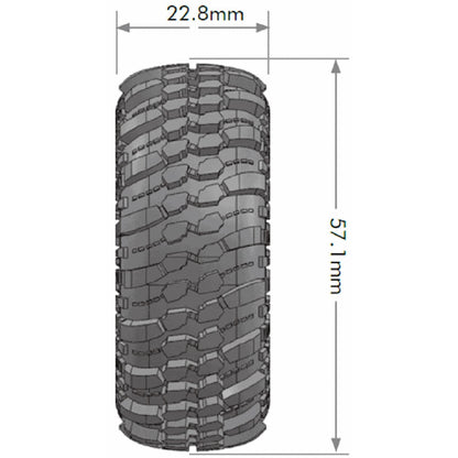Image of CR-Champ 1/18, 1/24 1.0 Crawler Tires, Super Soft,