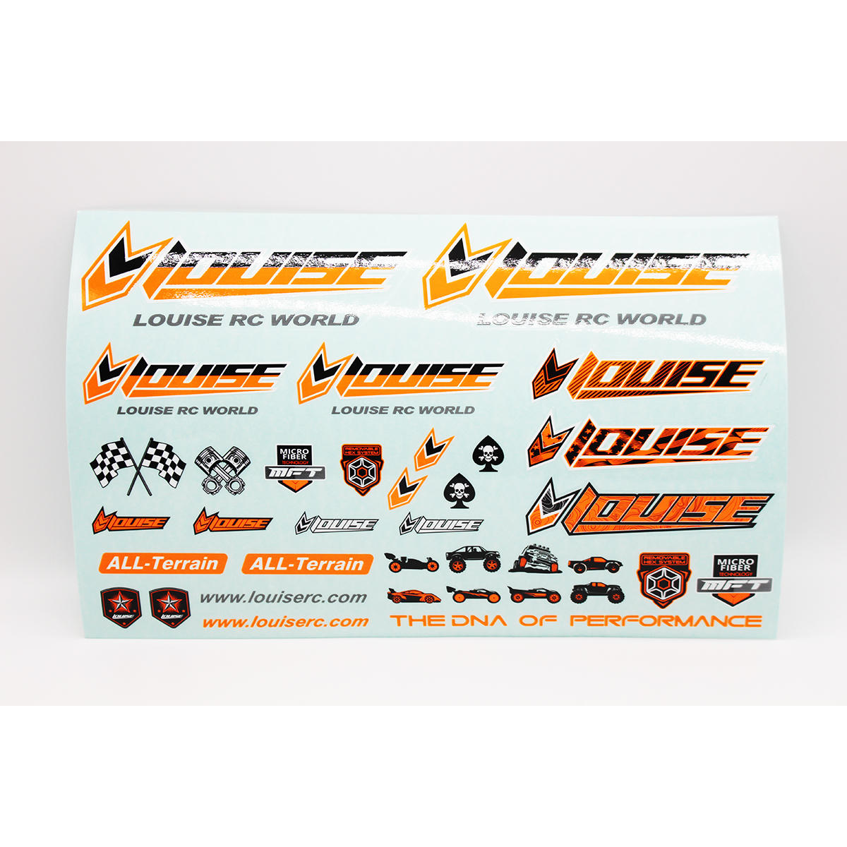 Image of Louise RC Sticker Sheet-Orange