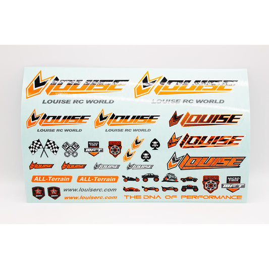 Image of Louise RC Sticker Sheet-Orange