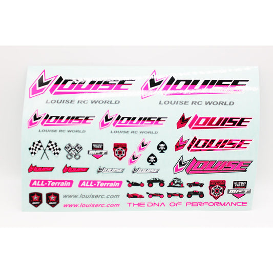 Image of Louise RC Sticker Sheet-Pink