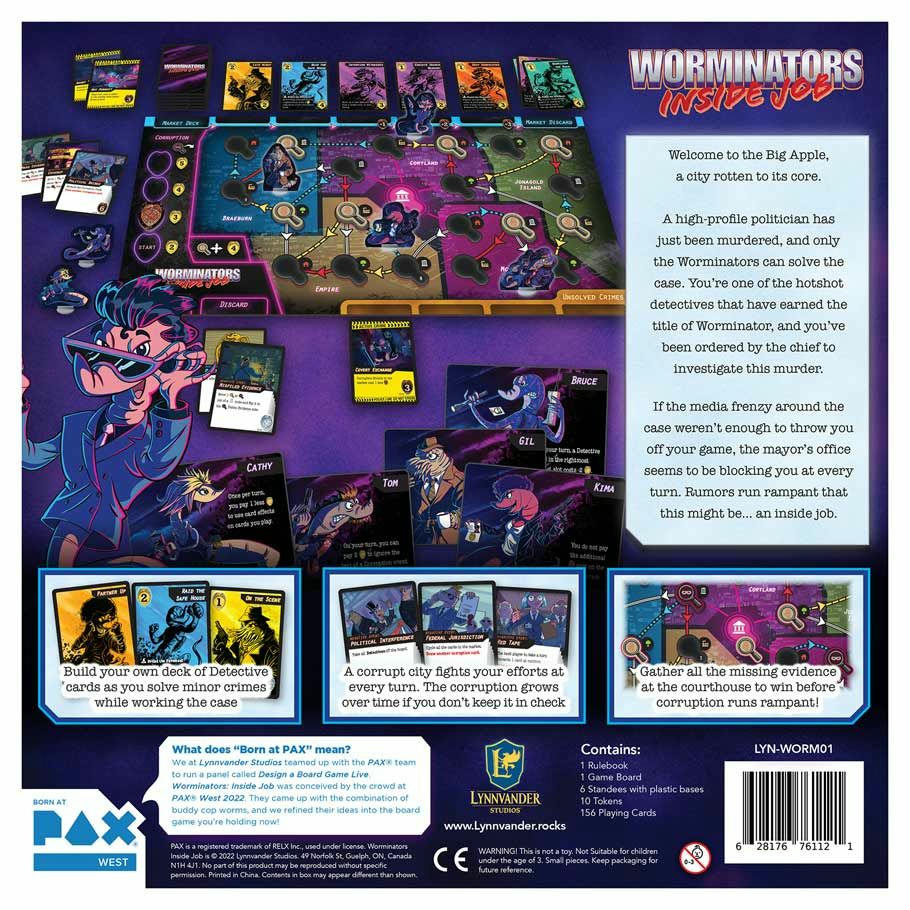 Image of Worminators: Inside Job Board Game by Lynnvander Games LYNWORM01