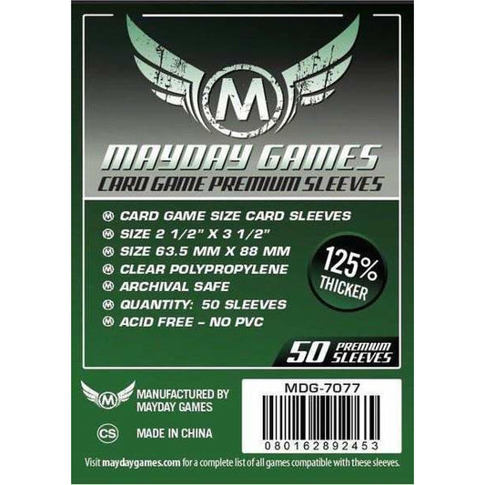 Image of Sleeves: Premium Card Sleeves 63.5mm x 88mm Dark Green (50)