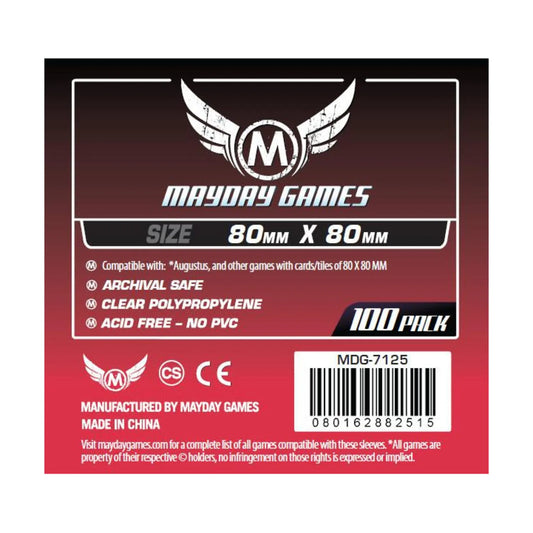 Sleeves: Card Game Sleeves 80mm x 80mm (100)