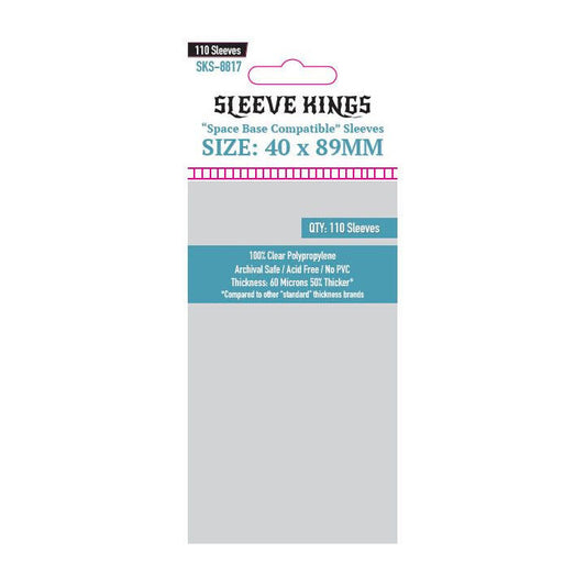 Sleeve Kings: Space Base Compatible Sleeves 40mm x 89mm (110)