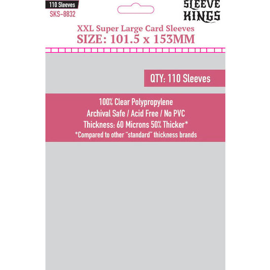 Image of Sleeve Kings: "XXL Super Large" Sleeves 101.5mm x 153mm (110)
