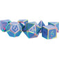 Image of 16mm Metal Rainbow Polyhedral Dice 7-Dice Set (D20/12/10/%/8/6/4) MET021