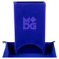 Image of Blue Velvet Lined Folding Dice Tower MET542