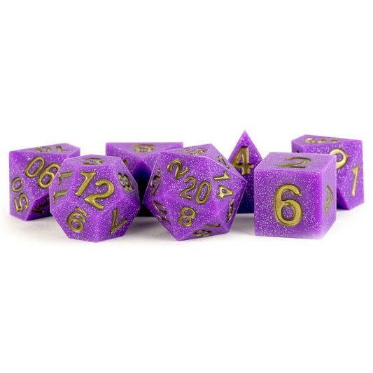 Image of 16mm Sharp Edge Silicone Regal Ricochet Polyhedral Dice Set (D20/12/10/%/8/6/4)