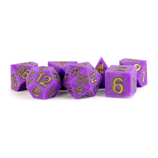 16mm Sharp Edge Silicone Regal Ricochet Polyhedral Dice Set (D20/12/10/%/8/6/4)