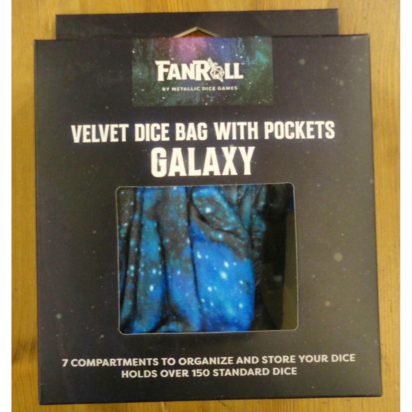 Image of Fanroll Galaxy Velvet RPG Dice Bag w/Pockets MET9101