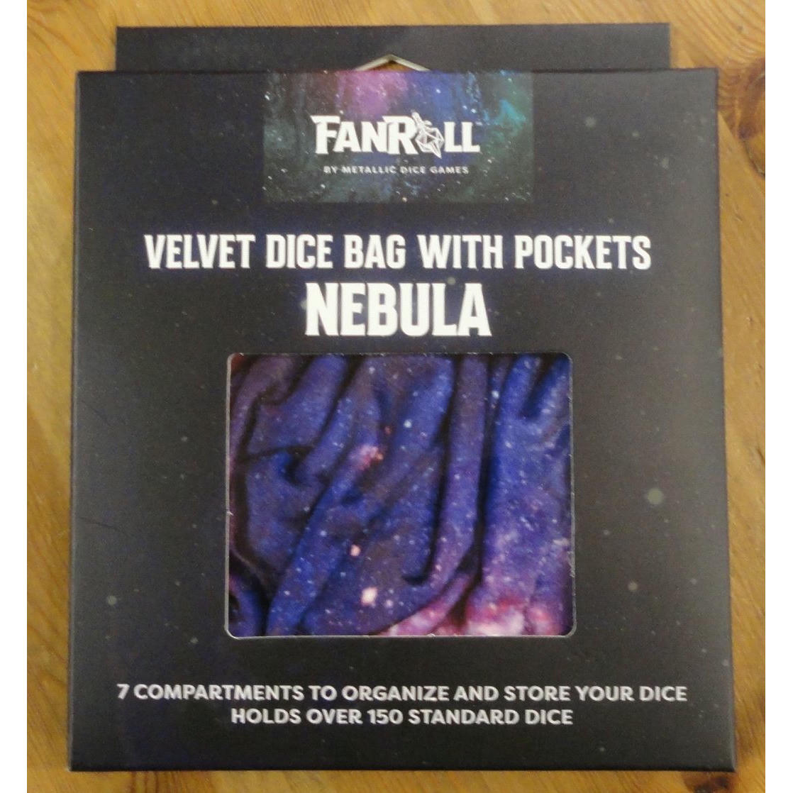 Image of Fanroll Nebula Velvet RPG Dice Bag w/Pockets MET9102