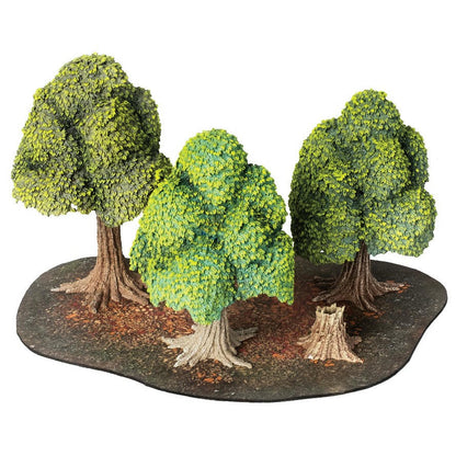 Image of Painted Verdant Forest Fantasy Miniatures Scenery Set Monster Fight MFC10100