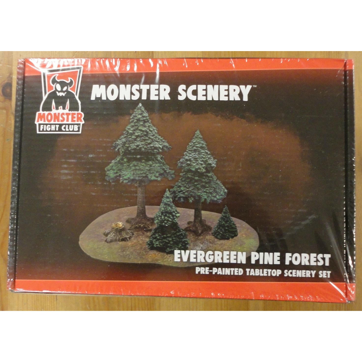Image of Painted Evergreen Pine Forest Fantasy Miniatures Scenery Monster Fight MFC10104