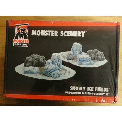 Image of Painted Snowy Ice Fields Fantasy Miniatures Scenery Set Monster Fight MFC10302
