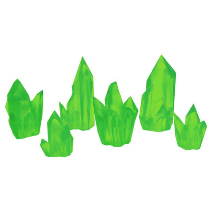 Image of Painted Peridot Crystals Fantasy Miniatures Scenery Set Monster Fight MFC10602