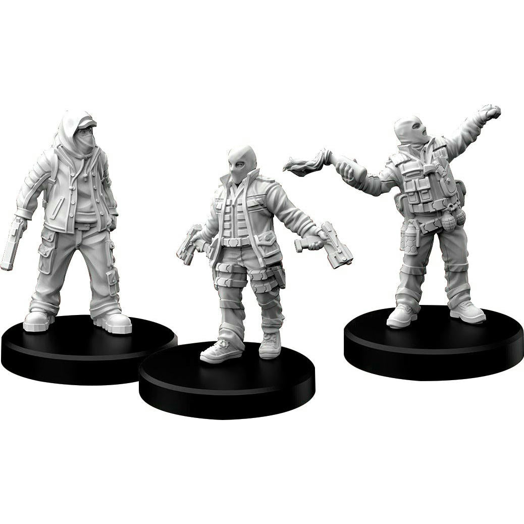 Image of Cyberpunk Red RPG Combat Zoners B Miniatures Zoner 3/Zoner Boss/Zoner 4 MFC33008