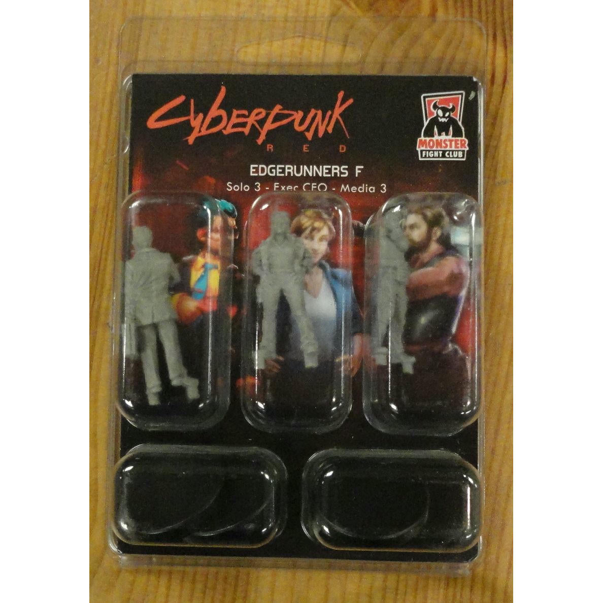 Image of Cyberpunk Red RPG Edgerunners FExec CEO/Solo 3/Media 3 Miniatures MFC33018