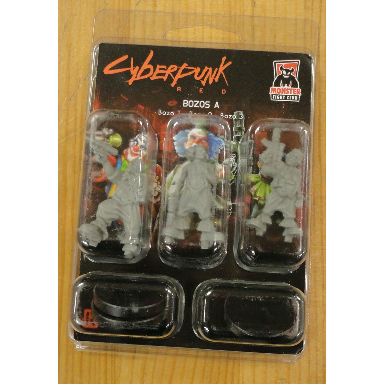 Image of Cyberpunk Red RPG Bozos A Bozo 1/Bozo 2/Bozo 3 Cllown Miniatures MFC33019