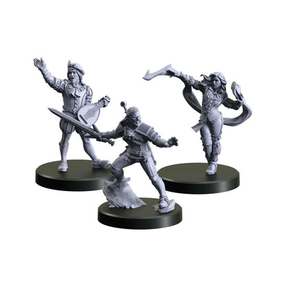 Image of The Witcher RPG Characters 1 (Geralt, Yennefer, Dandelion) Miniatures Set