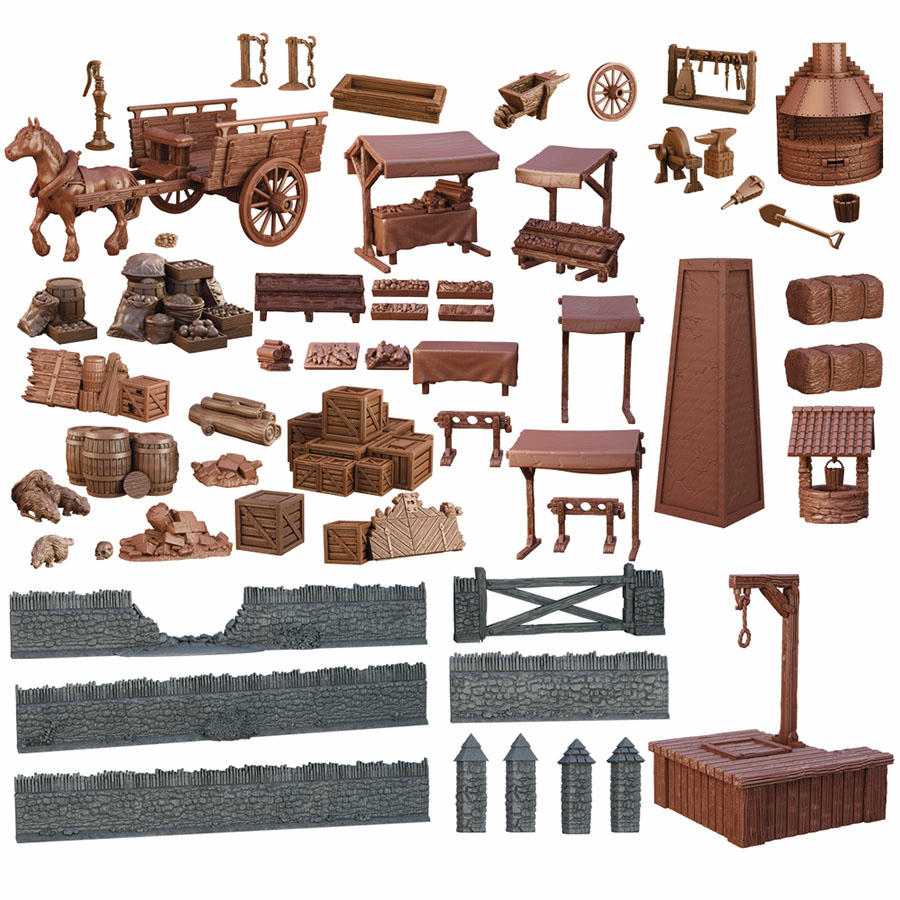 Image of TerrainCrate: Town Centre (Mantic Essentials)