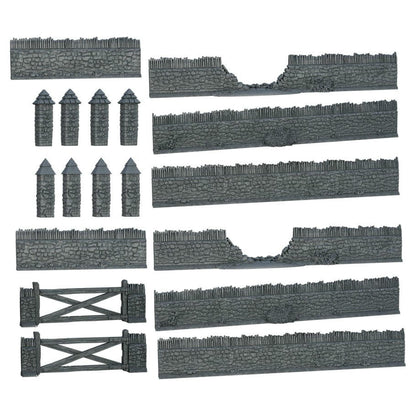 Image of Terrain Crate: Battlefield Walls Fantasy Miniatures Set by Mantic Games MGCTC126
