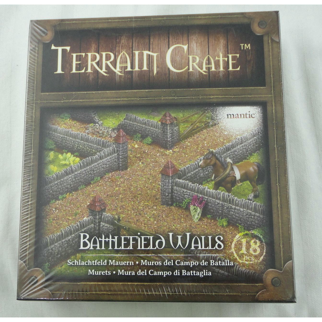 Image of Terrain Crate: Battlefield Walls Fantasy Miniatures Set by Mantic Games MGCTC126