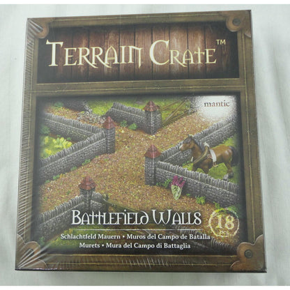 Image of Terrain Crate: Battlefield Walls Fantasy Miniatures Set by Mantic Games MGCTC126