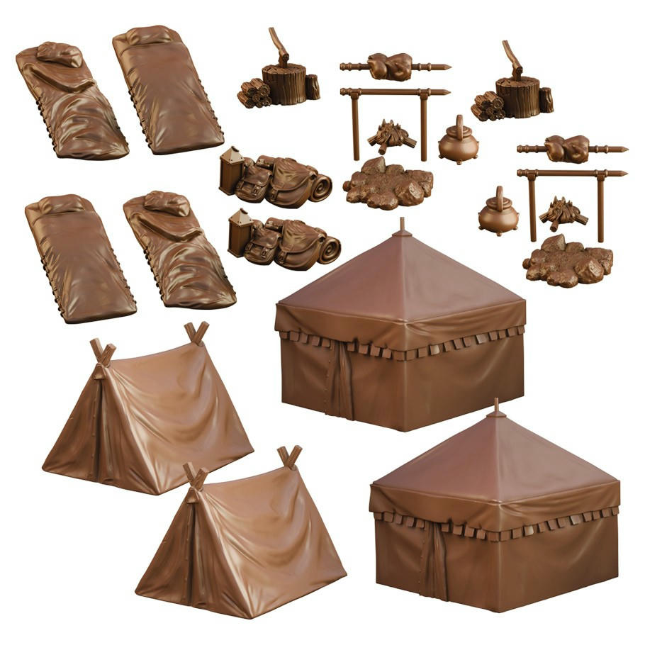 Mantic Games MGTC127 TerrainCrate: Campsite, Multi