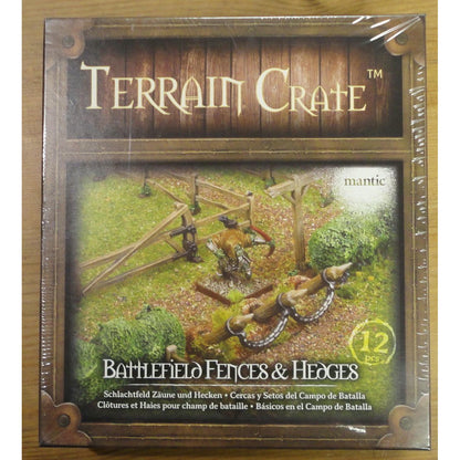 Image of Terrain Crate: Battlefield Fences & Hedges Miniatures Scenery Set MGCTC125