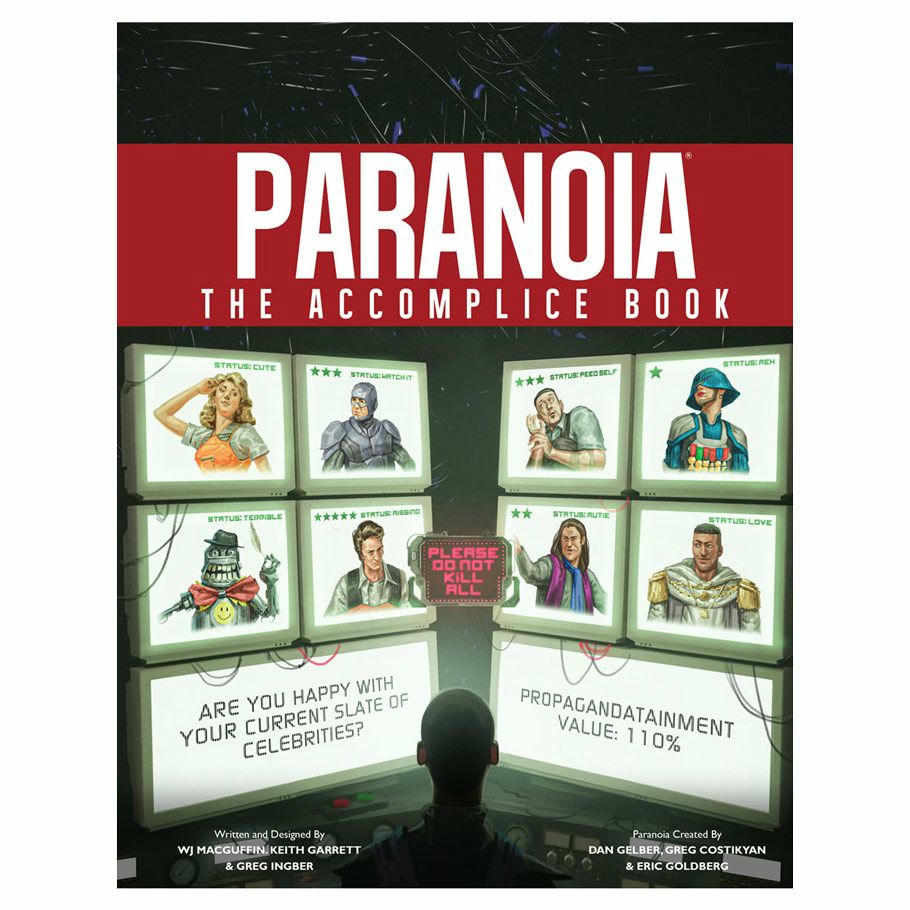 Image of Paranoia Roleplaying Game RPG The Accomplice Book Mongoose Publishing MGP15101