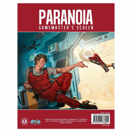 Image of Paranoia Roleplaying Game RPG Gamemaster's Screen Mongoose Publishing MGP15103