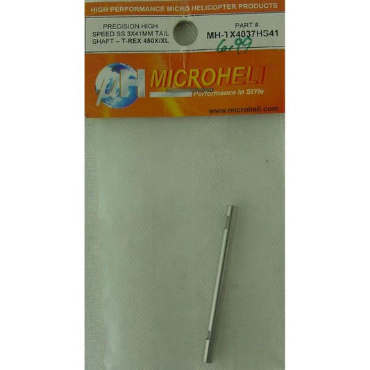 T-REx 450 X/XL Precision High Speed 3x41mm Stainless Tail Shaft