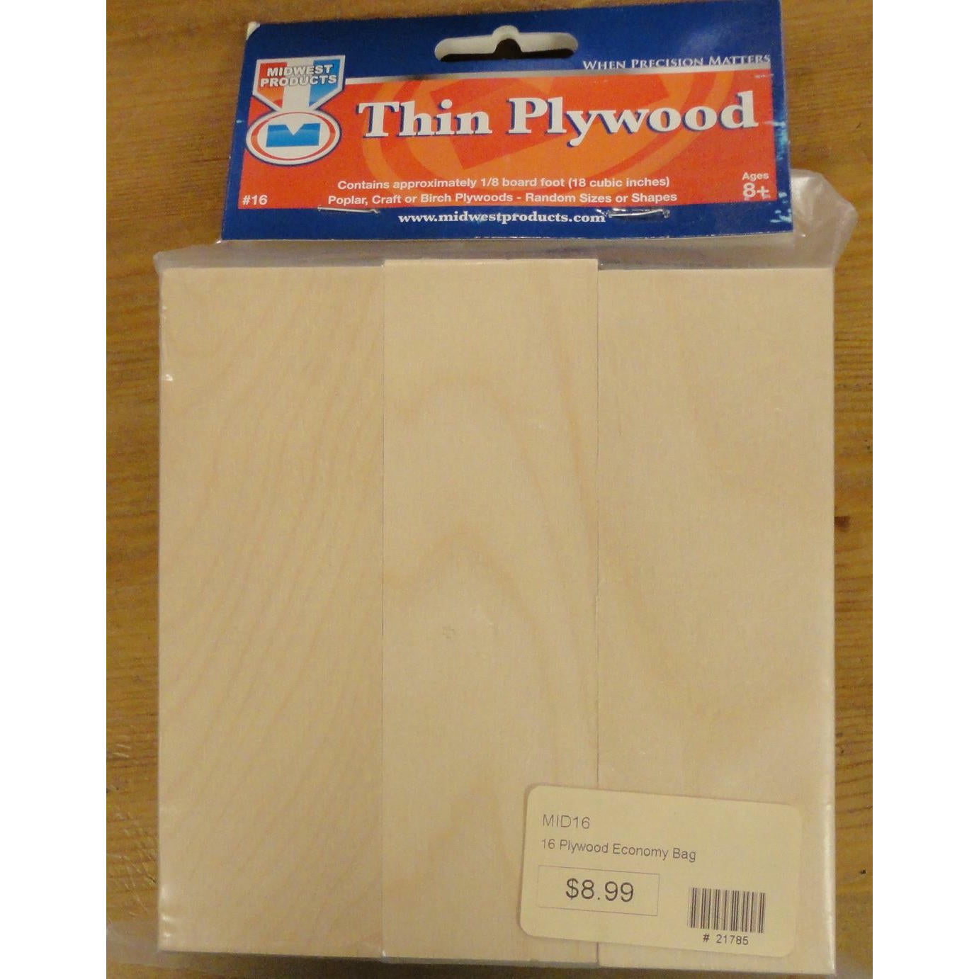 Image of Midwest Products Company Plywood Bag (9pcs)148x49x12mm MID16