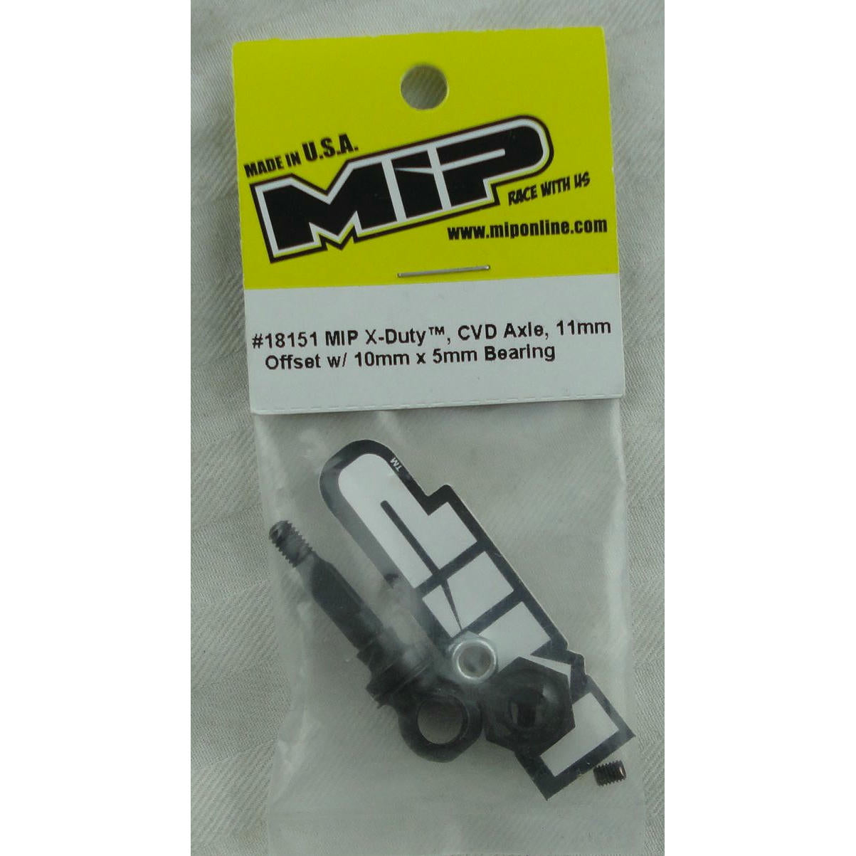 Image of Moore's Ideal Products (MIP) X-Duty CVD Axle 11mm Offset w/5x10mm Bearing 18151
